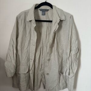 Light Beige Button-Up Shirt